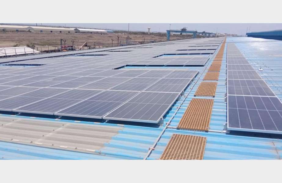 APM Terminals Pipavav has commissioned a rooftop solar panel project