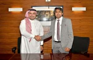 Rawabi Oil and Gas VP, Ahmed Alqadeeb (left) and MariApps' Lead Director, Khalil Rehman (right)
