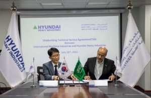 The agreement was signed by Dr. Abdullah Al Ahmari, Chief Executive Officer of IMI, and Ohmin Ahn, Executive Vice President at HHI, at the King Salman International Complex for Maritime Industries and Services in Ras Al-Khair, Saudi Arabia
