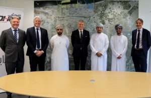 Executives from Sohar Port and Arkan Sohar Logistics signing the new CFS contract