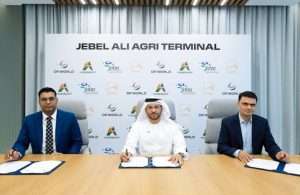 The signing ceremony was attended by Abdulla bin Damithan, CEO & Managing Director, DP World UAE and Jafza; Yogesh Raipuria, Chief Executive Officer, Adroit Canada; Yasin Abdul Majid Ranani, Managing Director, Al Amir Foods