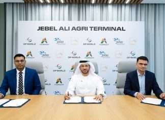 The signing ceremony was attended by Abdulla bin Damithan, CEO & Managing Director, DP World UAE and Jafza; Yogesh Raipuria, Chief Executive Officer, Adroit Canada; Yasin Abdul Majid Ranani, Managing Director, Al Amir Foods