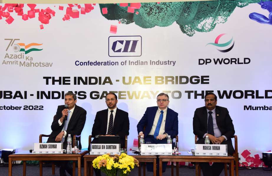 Story3 Rizwan Soomar addressing the India-UAE Bridge conference