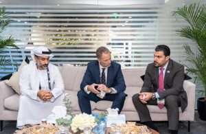 Left to Right: Ahmed Rahma Al Masaood, Vice Chair, Al Masaood Energy; Mark O’Neil, CEO, Columbia; Dr. Ahmad El Tannir, General Manager, Al Masaood Energy