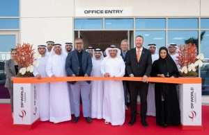 Abdulla Bin Damithan, CEO and Managing Director, DP World UAE & Jafza, leads the CFS 2 opening ceremony
