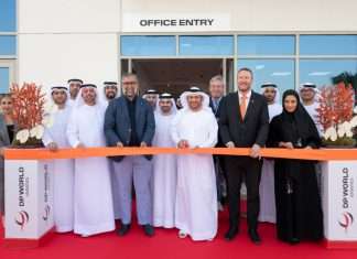 Abdulla Bin Damithan, CEO and Managing Director, DP World UAE & Jafza, leads the CFS 2 opening ceremony