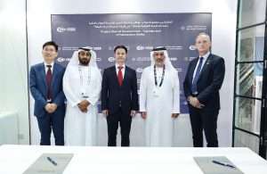 The signing ceremony for the development of buildings and other landside infrastructure at CMA Terminals Khalifa Port