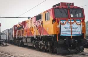 The Pratigya Express service has been launched to connect with Pipavav port