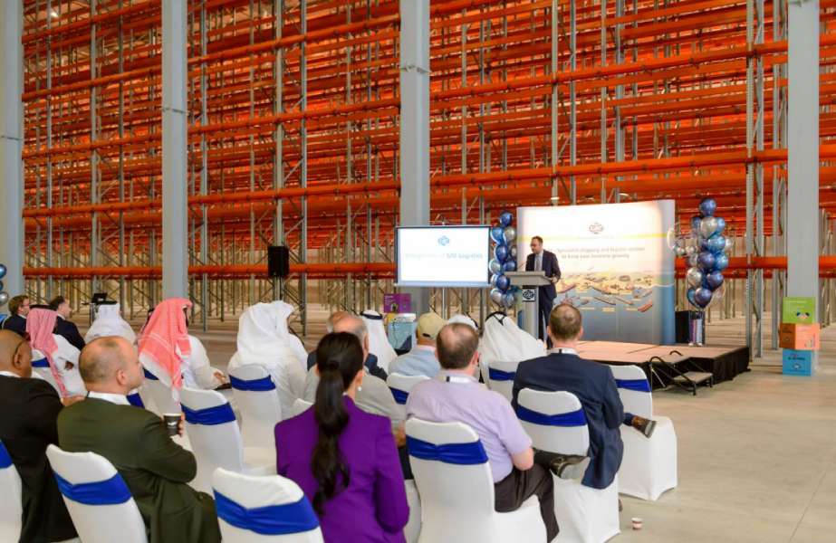 Story8 GAC Qatar General Manager Henrik Althen at the warehouse inauguration ceremony