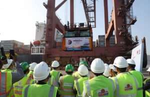 The first container carrying AVGAS 100 LL fuel being shipped from GTI