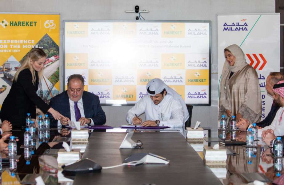 Heavylift and out-of -gauge cargo movements are the focus of a new strategic agreement signed by Milaha and Hareket