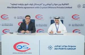 Sujith Sekharan, CEO of Crystal Offshore and Saif Al Mazrouei, Chief Executive Officer, Ports Cluster – AD Ports Group