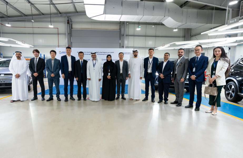 AD Ports and SPG executives gather to mark the signing of the cooperation agreement in the automotive sector