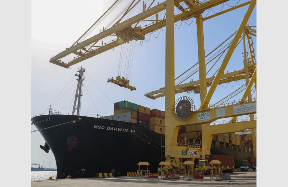 Mwani Qatar is seeing continued increases in container throughput at Hamad Port, including especially significant rises in transhipment activity