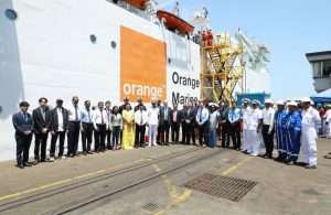 Distinguished guests at the Sophie Germain delivery ceremony