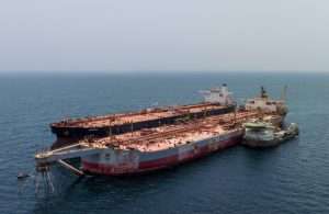 The tanker Yemen was moored alongside the Safer’s starboard side to allow the ship-to-ship transfer of the oil, to avert a potential massive environmental and humanitarian disaster