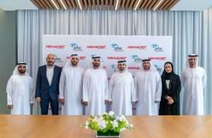 A lease for the new distribution centre was recently signed by Ahmed Juma Ahli, CEO, Neweast General Trading and Abdulla Al Hashmi, COO, Parks and Zones, DP World UAE