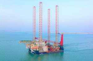 One of ADNOC L&S newly acquired jack-up barges