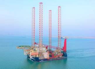 One of ADNOC L&S newly acquired jack-up barges