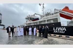A naming ceremony for the two recently acquired tankers took place in Aktau, Kazakhstan, attended by a number of VIP guests and dignitaries including Nurlan Nogayev, Akim of Mangistau Region; H.E. Dr. Mohamed Saeed Mohamed Alariqi, Ambassador of the UAE to Kazhakstan; Capt. Mohamed Juma Al Shamisi, Managing Director and Group CEO of AD Ports Group; and Magzum Mirzagalyev, Chairman of the Management Board of KMG