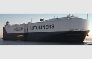 Hoegh Sydney was the first ro-ro vessel to be handled at Yanbu Industrial Port earlier this year