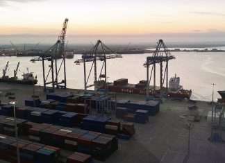 The new Asyad Container Terminal in Duqm has three ship-to-shore container gantry cranes.