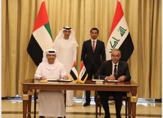 The agreement was signed in the presence of His Excellency Razzaq Muhaibas Al-Saadawi, Iraq’s Minister of Transport, and His Excellency Dr. Thani bin Ahmed Al Zeyoudi, UAE’s Minister of State for Foreign Trade, by Captain Mohamed Juma Al Shamisi, Managing Director & Group CEO, AD Ports Group, and Dr. Eng. Farhan Muhesen Al Fartosi, Director General of the General Company for Ports of Iraq