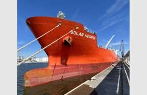 The 169m chemical tanker Solar Nesrin is one of two ships that will benefit from Wartsila’s decarbonisation services