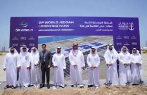 The ground breaking ceremony for the new DP World Jeddah Logistics Park