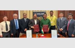 Colleagues from IRS and IIT Bombay gather to sign the MOU to develop the new safety tool