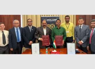 Colleagues from IRS and IIT Bombay gather to sign the MOU to develop the new safety tool