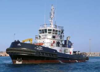 The VWT, Salam 6, operating in the Suez Canal