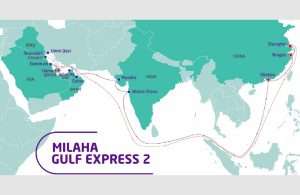 The rotation of the newly launched Milaha Gulf Express 2 service will include Dammam port