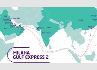 The rotation of the newly launched Milaha Gulf Express 2 service will include Dammam port