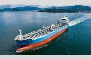 The oil and chemical tanker Betelgeuse, recently delivered to Al Seer Marine