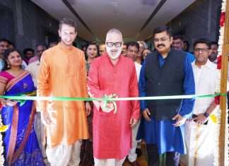 Opening the new V. Group office in Chennai, from left, Loris di Maio, Director of V. Group Operating Model, Mario Moretti, Managing Director, V .Ships Asia and Sriram Gopalakrishnan, Global Shared Service Director and Interim Managing Director, Chennai