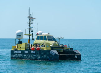The unmanned offshore vessel, Safeen Green