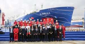 Al Shelila's naming and delivery ceremony was attended by Muhannad Sulaiman Al Naqbi, UAE Consul General in Shanghai; Captain Abdulkareem Al Masabi, CEO of ADNOC L&S; Lin Ou, Chairman of Jiangnan Shipyard, Tony Liang, General Manager, Wanhua Chemical Group, Rong Yao of CSTC, Norbert Kray of DNV and Sebastien Fatet of GTT