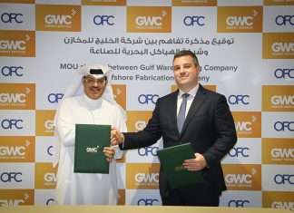 The MoU was signed by Matthew Kearns, Deputy CEO of GWC, and Eng. Fahhad Alharbi, CEO of OFC