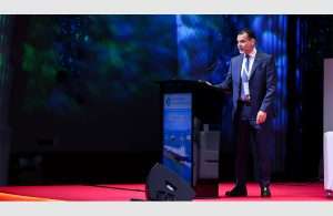 Ali Abouda, CFO of Gulfnav, speaking at the recent TMS Tanker Conference