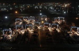 A glimpse of JNPA operations after dark