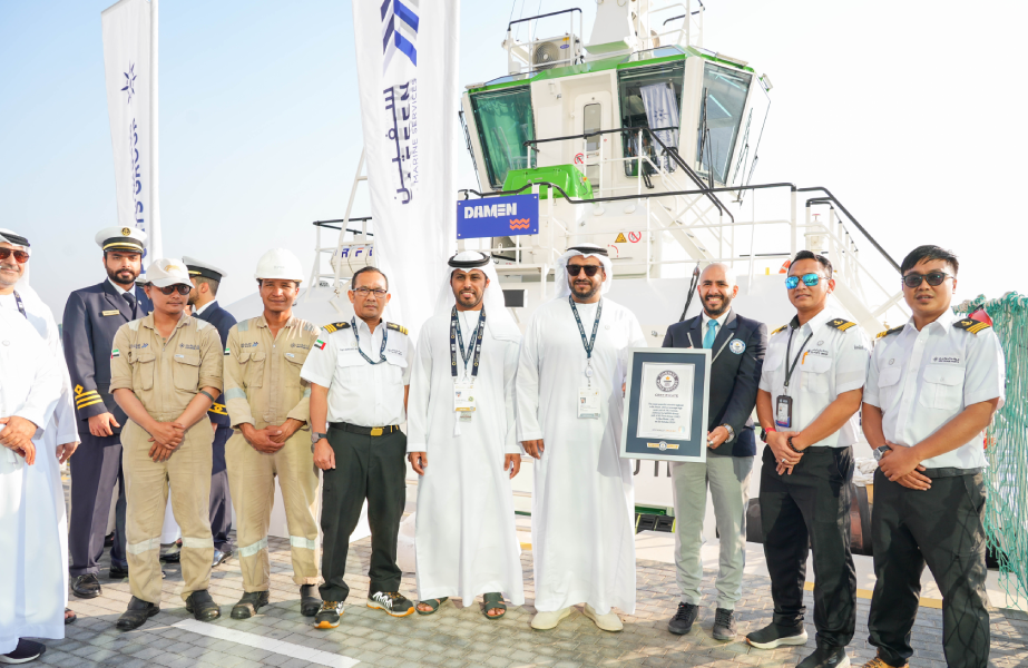 Story-5 Capt. Ammar Al Shaiba receives the Guinness World Record for the Most Powerful Electric Tugboat