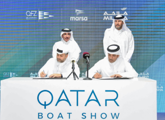 The agreement between Milaha and QFZ was signed, on the sidelines of this year’s Qatar Boat Show, by H.E. Sheikh Mohammed Bin Hamad Bin Faisal Al-Thani, CEO of QFZ and Fahad Bin Saad Al-Qahtani, Group CEO of Milaha
