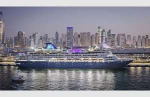 Celestyal Journey arriving in Dubai on its maiden voyage
