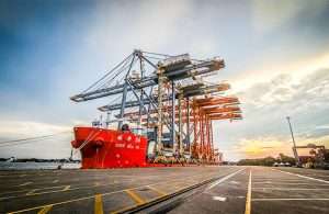 The DP World terminal in Cochin received new ship-to-shore gantry cranes last year