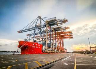 The DP World terminal in Cochin received new ship-to-shore gantry cranes last year