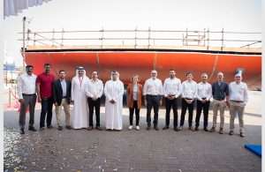 The keel-laying ceremony marked the formal start of the polar expedition ship’s construction