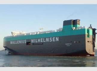 The Wallenius Wilhelmsen vessel, Thermopolyae, broke the record for the highest number of ro-ro units to be handled during a single call at Hamad Port