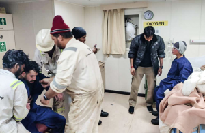 Tomini Levant’s crew continued to provide essential first aid to the rescued individuals until they were safely transferred to the Algerian Coast Guard vessel