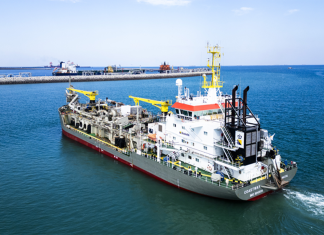 Dredging work is now underway as part of the Marsa LNG project
